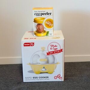 DASH Rapid Egg Cooker 6 Egg Capacity Electric PLUS The Negg Boiled Egg Peeler